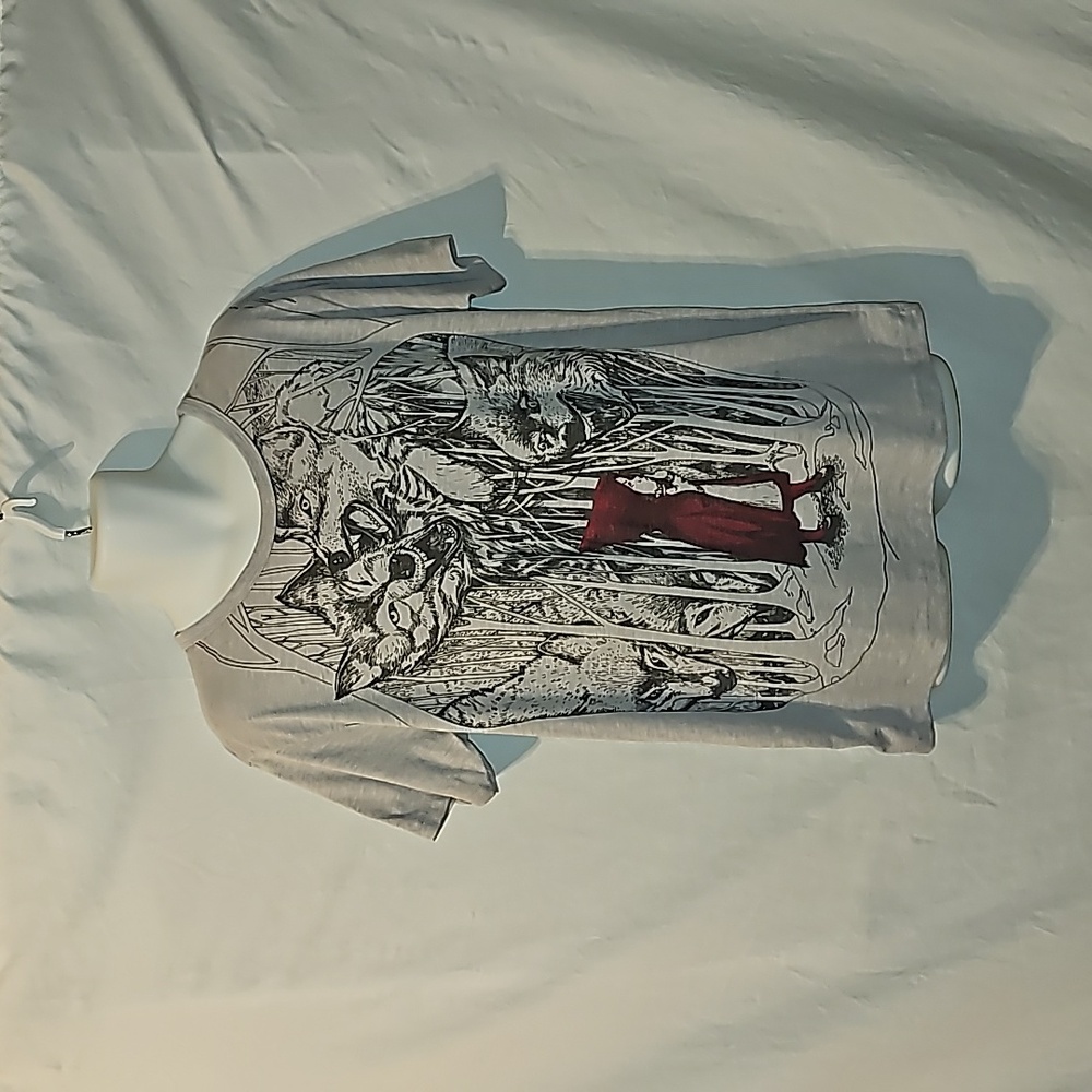 Little Red Riding Hood Gray Wolf Graphic Shirt XL - Picture 7 of 10